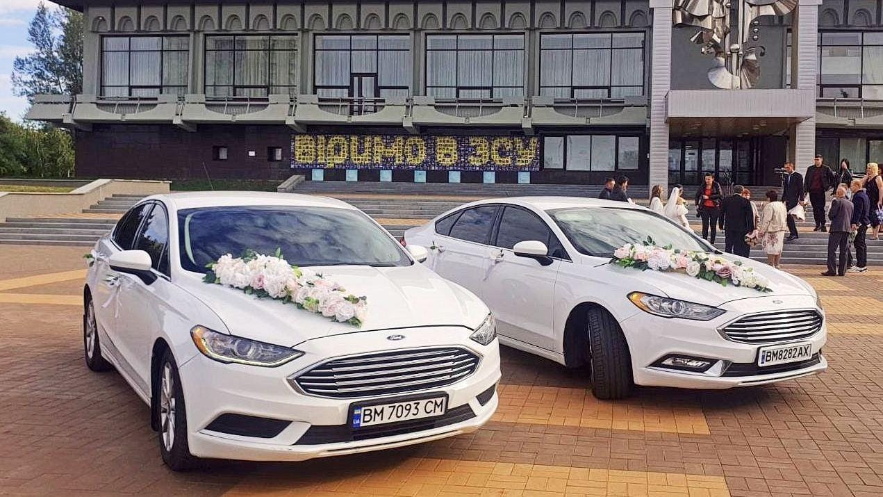 Весільний кортеж камри в Сумах,авто на весілля ,Оренда авто Суми ford fusion wedd car sumy